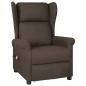 Preview: ARDEBO.de - Massagesessel Dunkelbraun Stoff