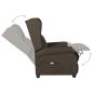 Preview: Massagesessel Dunkelbraun Stoff