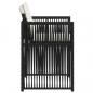 Preview: Gartenstühle mit Kissen 4 Stk. Schwarz Poly Rattan