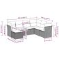 Preview: 7-tlg. Garten-Sofagarnitur mit Kissen Hellgrau Poly Rattan