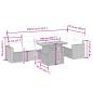 Preview: 7-tlg. Garten-Sofagarnitur mit Kissen Beige Poly Rattan