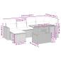 Preview: 7-tlg. Garten-Sofagarnitur mit Kissen Beige Poly Rattan