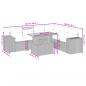 Preview: 7-tlg. Garten-Sofagarnitur mit Kissen Beige Poly Rattan