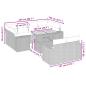 Preview: 11-tlg. Garten-Sofagarnitur mit Kissen Beige Poly Rattan