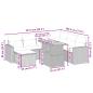 Preview: 8-tlg. Garten-Sofagarnitur mit Kissen Beige Poly Rattan