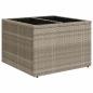 Preview: 10-tlg. Garten-Sofagarnitur mit Kissen Hellgrau Poly Rattan