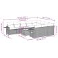 Preview: 11-tlg. Garten-Sofagarnitur mit Kissen Hellgrau Poly Rattan