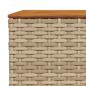 Preview: Gartentisch Beige 55x55x36 cm Poly Rattan Akazienholz