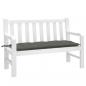 Preview: ARDEBO.de - Gartenbank-Auflage Melange Dunkelgrau 120x50x7 cm Stoff