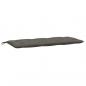 Preview: Gartenbank-Auflage Melange Dunkelgrau 120x50x7 cm Stoff