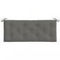 Preview: Gartenbank-Auflage Melange Dunkelgrau 120x50x7 cm Stoff
