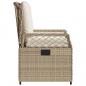 Preview: Gartensessel 2 Stk. Verstellbar Beige Poly Rattan