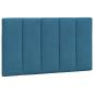 Preview: Bett mit Matratze Blau 90x190 cm Samt