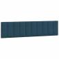 Preview: Bett mit Matratze "Hanko" Blau 200x200 cm Samt