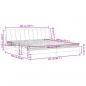 Preview: Bett mit Matratze Dunkelgrau 200x200 cm Samt