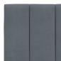 Preview: Bett mit Matratze Dunkelgrau 200x200 cm Samt