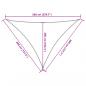 Preview: Sonnensegel Hellgrau 4x4x5,8 m 100% Polyester Oxford