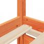 Preview: Bett mit Schubladen und Matratze Wachsbraun 90x200 Massivholz