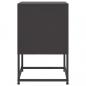 Preview: Nachttische 2 Stk. Schwarz 36x39x60,5 cm Stahl