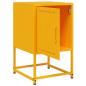 Preview: Nachttische 2 Stk. Senfgelb 36x39x60,5 cm Stahl