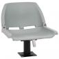 Preview: ARDEBO.de - 2-tlg. Bootssitz-Set Klappbar Kein Kissen Grau 48x51x41 cm