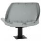 Preview: 2-tlg. Bootssitz-Set Klappbar Kein Kissen Grau 48x51x41 cm