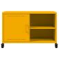 Preview: TV-Schrank Senfgelb 68x39x43,5 cm Stahl