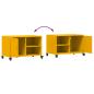 Preview: TV-Schrank Senfgelb 68x39x43,5 cm Stahl