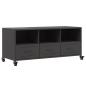 Preview: TV-Schrank Schwarz 100,5x39x43,5 cm Stahl