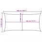 Preview: Sonnensegel 160 g/m² Rechteckig Sandfarben 2,5x5 m HDPE