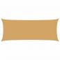 Preview: Sonnensegel 160 g/m² Rechteckig Sandfarben 2x5 m HDPE