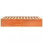 Preview: Massivholzbett ohne Matratze Wachsbraun 120x200 cm Kiefernholz