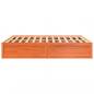 Preview: Massivholzbett ohne Matratze Wachsbraun 180x200 Kiefernholz