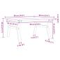 Preview: Couchtisch Y-Gestell 90x90x45cm Massivholz Kiefer und Gusseisen