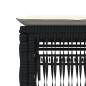 Preview: Sonnenliege mit Auflage Schwarz Poly-Rattan