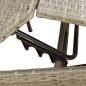 Preview: Sonnenliegen 2 Stk. mit Tisch Grau Poly Rattan