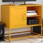 Preview: ARDEBO.de - TV-Schrank Senfgelb 68x39x60,5 cm Stahl