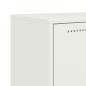 Preview: TV-Schrank Weiß 68x39x60,5 cm Stahl