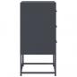 Preview: Nachttisch Anthrazit 36x39x78 cm Stahl