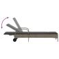 Preview: Sonnenliegen mit Auflagen 2 Stk. Grau Poly Rattan