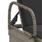 Preview: Sonnenliegen mit Auflagen 2 Stk. Grau Poly Rattan