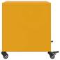 Preview: Nachttische 2 Stk. Senfgelb 36x39x43,5 cm Stahl
