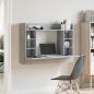 Preview: Wand-Schreibtisch Grau Sonoma 105x48x75 cm Holzwerkstoff