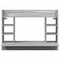 Preview: Wand-Schreibtisch Grau Sonoma 105x48x75 cm Holzwerkstoff