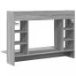 Preview: Wand-Schreibtisch Grau Sonoma 105x48x75 cm Holzwerkstoff