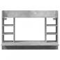 Preview: Wand-Schreibtisch Betongrau 105x48x75 cm Holzwerkstoff