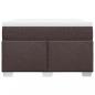 Preview: Boxspringbett mit Matratze Dunkelbraun 120x200 cm Stoff