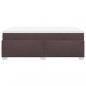 Preview: Boxspringbett mit Matratze Dunkelbraun 120x200 cm Stoff