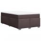 Preview: Boxspringbett mit Matratze Dunkelbraun 120x200 cm Stoff