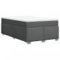 Preview: Boxspringbett mit Matratze Dunkelgrau 120x200 cm Stoff
